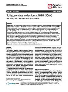 Schistosomiasis collection at NHM (SCAN) - Springer Link