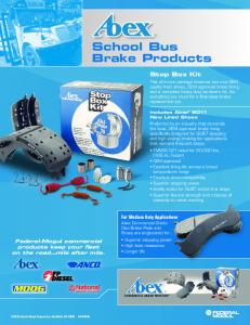 School Bus Brake Products - FMe360