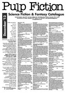 Science Fiction & Fantasy Catalogue