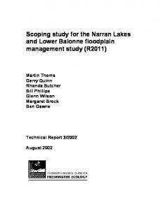 Scoping study for the Narran Lakes and Lower Balonne ... - eWater