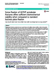 Screw fixation of ACPHT acetabular fractures offers