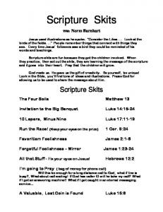 Scripture Skits - Norm Barnhart