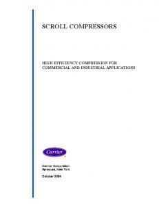 SCROLL COMPRESSORS