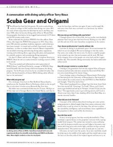 Scuba Gear and Origami