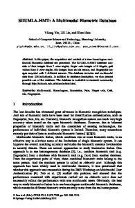 SDUMLA-HMT: A Multimodal Biometric Database