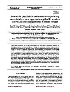 Sea turtle population estimates incorporating ... - Inter Research