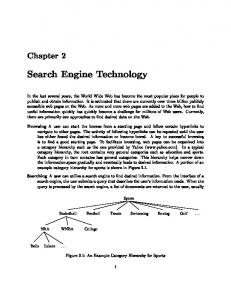 Search Engine Technology