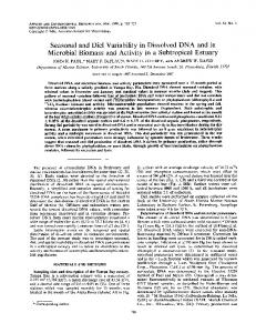 Seasonal and Diel Variability in Dissolved DNA and in Microbial ...