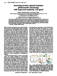 Second-generation optical-resolution