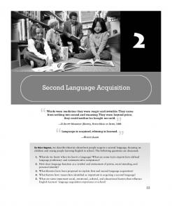 Second Language Acquisition