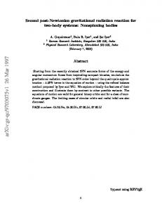 Second post-Newtonian gravitational radiation reaction for two-body ...