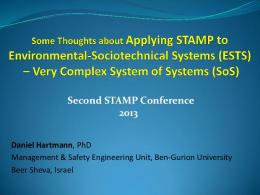 Second STAMP Conference 2013