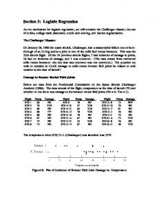 Section 3: Logistic Regression