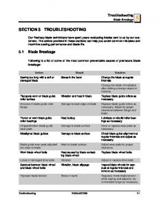 SECTION 5 TROUBLESHOOTING - Wood-Mizer