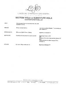 section viola 0r substitute viola audition repertoire list - Lincoln's ...