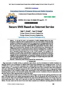 Secure SMS Based on Internet Service