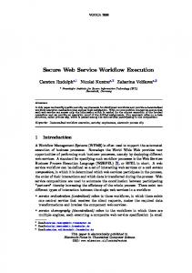 Secure Web Service Workflow Execution