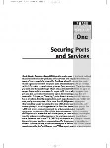 Securing Ports and Services - Wiley