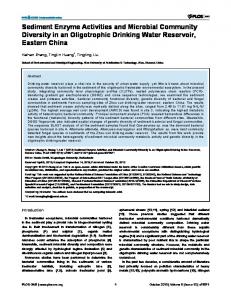 Sediment Enzyme Activities and Microbial ... - Semantic Scholar