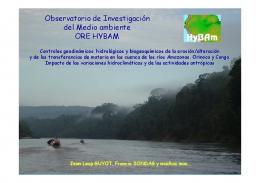 Sediment sampling HYBAM strategy