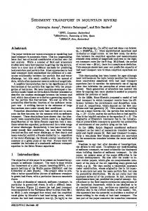 Sediment transport in mountain rivers