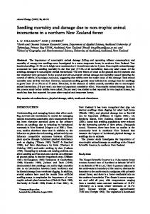 Seedling mortality and damage due to non-trophic ...