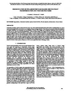 segmentation of polarimetric sar images usig wavelet transformation ...