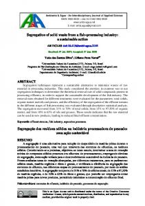 Segregation of solid waste from a fish-processing industry: a ...