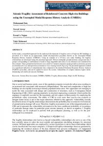 Seismic Fragility Assessment of Reinforced Concrete ...