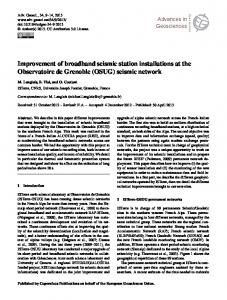 seismic network - ADGEO