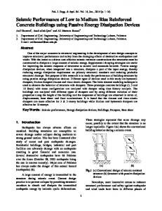 Seismic Performance of Low to Medium Rise Reinforced Concrete ...