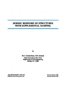 seismic response of structures with supplemental damping