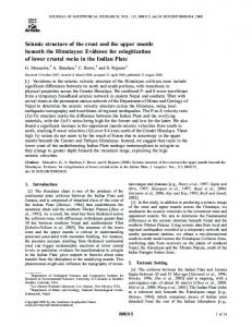 Seismic structure of the crust and the upper ... - Wiley Online Library