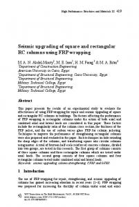 Seismic upgrading of square and rectangular RC columns ... - WIT Press