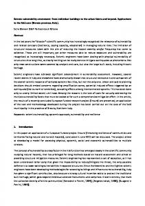 Seismic vulnerability assessment