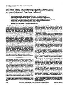 Selective effects of serotonergic psychoactive agents on