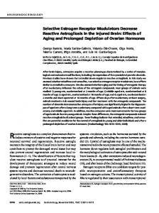 Selective Estrogen Receptor Modulators Decrease ... - CiteSeerX