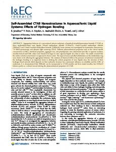 Self-Assembled CTAB Nanostructures in Aqueous/Ionic Liquid Systems