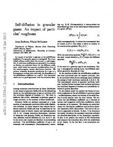 Self-diffusion in granular gases