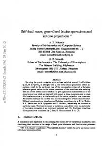 Self-dual cones, generalized lattice operations and isotone projections
