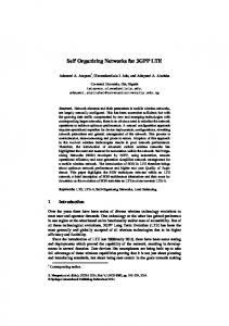 Self Organizing Networks for 3GPP LTE