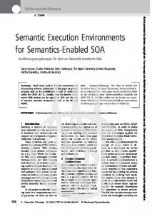 Semantic Execution Environments for Semantics ... - Semantic Scholar