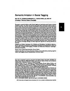 Semantic imitation in social tagging