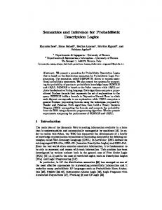 Semantics and Inference for Probabilistic ... - Semantic Scholar