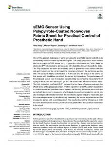 sEMG Sensor Using Polypyrrole-Coated