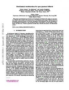 Semiclassical wavefunctions for open quantum billiards