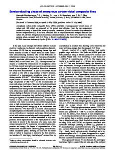 Semiconducting phase of amorphous carbon