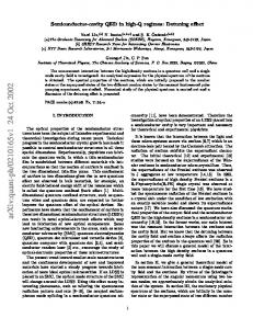 Semiconductor-cavity QED in high-Q regimes: Detuning effect