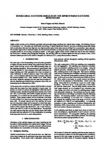 Semiglobal Matching Results on the ISPRS Stereo Matching Benchmark