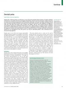 Seminar Dental caries - The Lancet